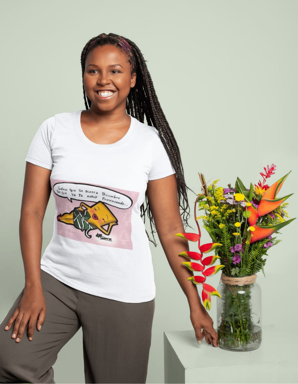 Remera de Navidad  Algodon 1 Estampado Personalizado Unisex