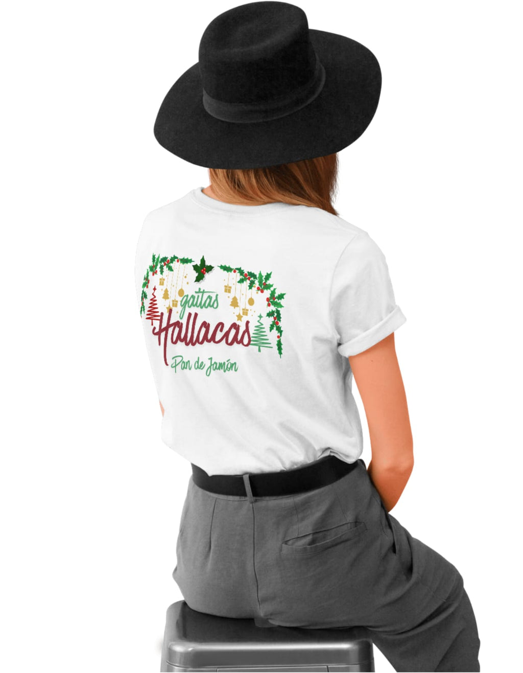 Remera de Navidad  Algodon 1 Estampado Personalizado Unisex