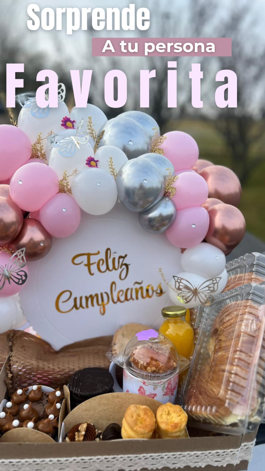 Desayuno con Arreglo de Globos