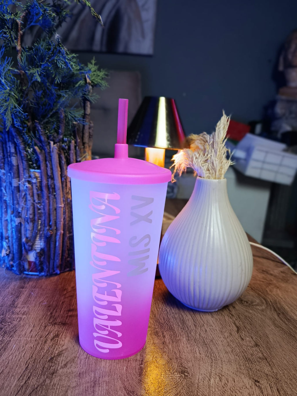 Vaso con Sorbito  Personalizado 600ml